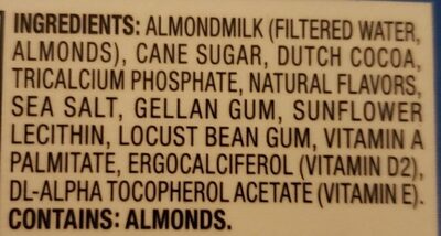 Almond chocolate - Ingredients