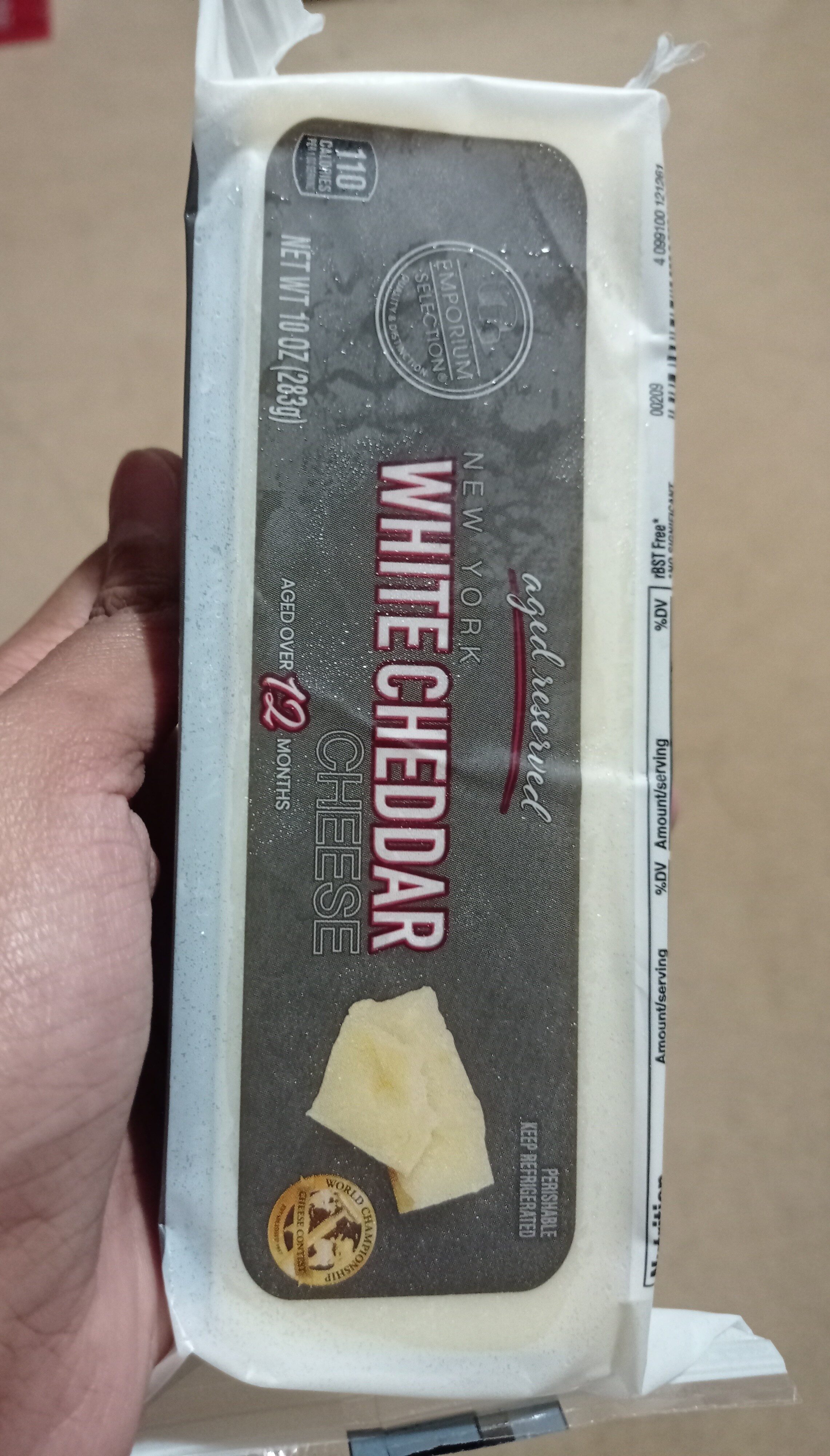White Cheddar Cheese - Ingredients