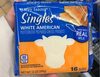 Singles white American cheese - Produit