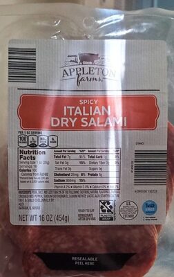 Calories in Aldi Italian Dry Salami