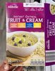 Fruit and cream instant oatmeal - Product