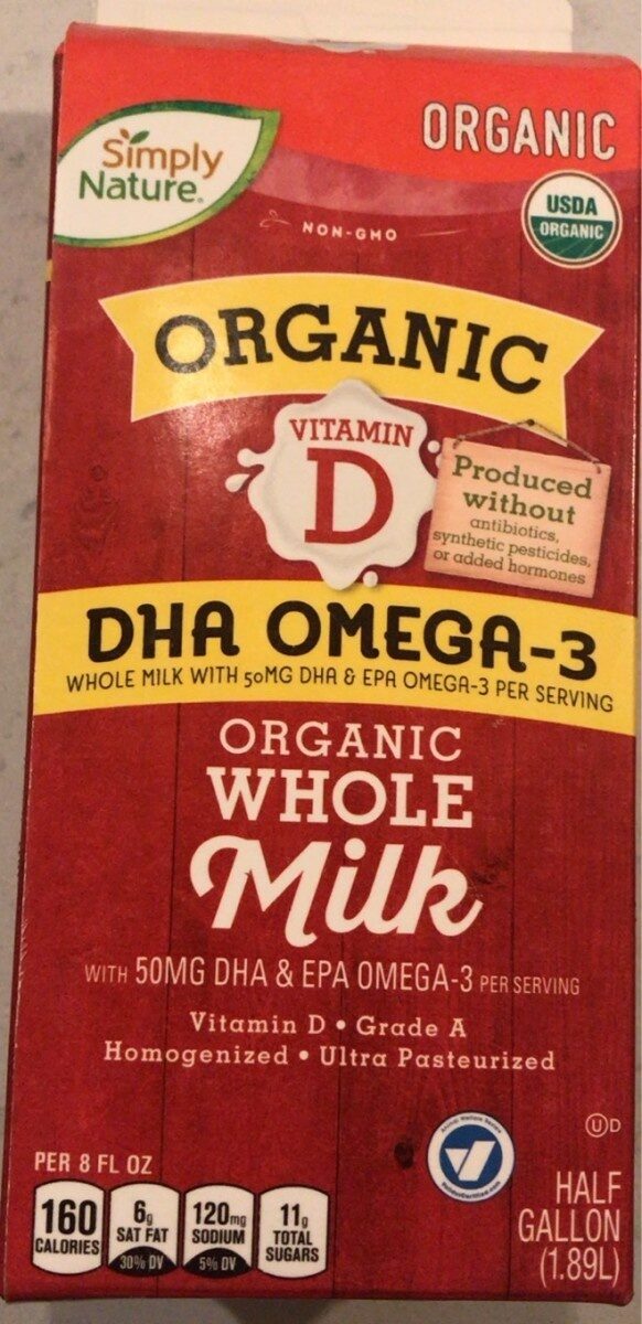 Organic Whole Milk with DHA & Omega-3 - Product