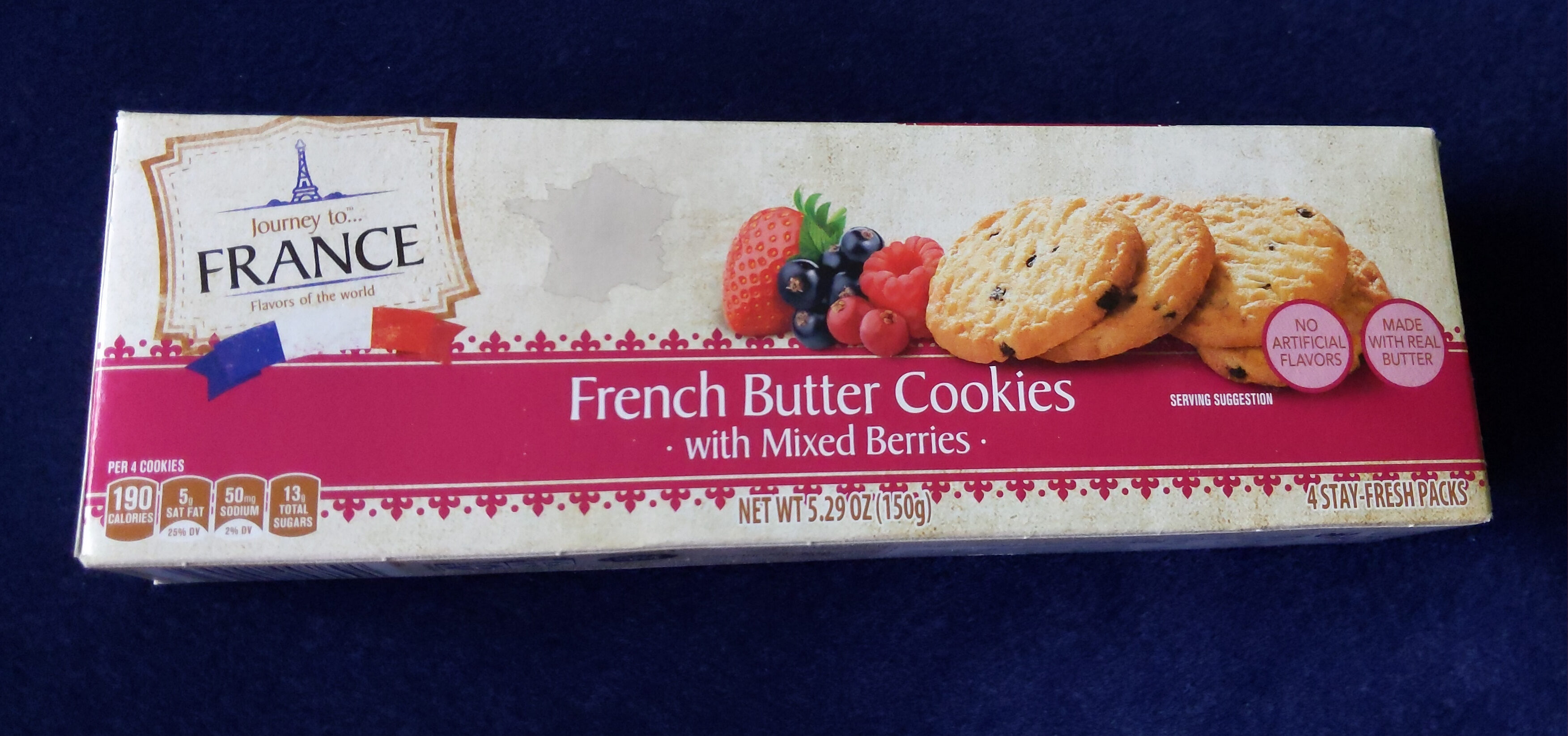 French Butter Cookies With Mixed Berries - Product
