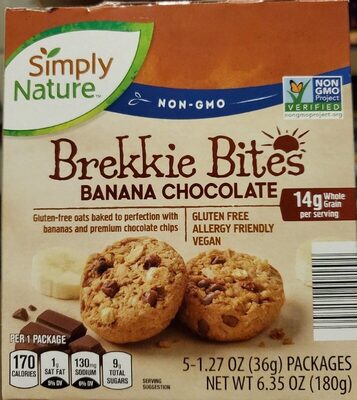 Brekkie Bites Banana Chocolate - Produit - en