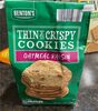 Thin and crispy cookies oatmeal raisin - Product