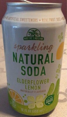 Sparkling Natural Soda Elderflower Lemon - Product