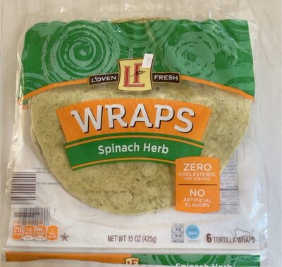 Spinach Herb Wraps - Product