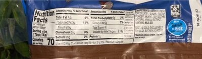 Dark chocolate morsels - Nutrition facts