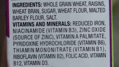Raisin Bran - Ingredients