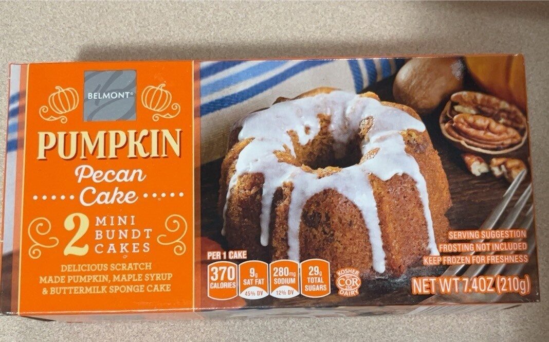 Pumpkin Pecan mini bundt cakes - Product - en