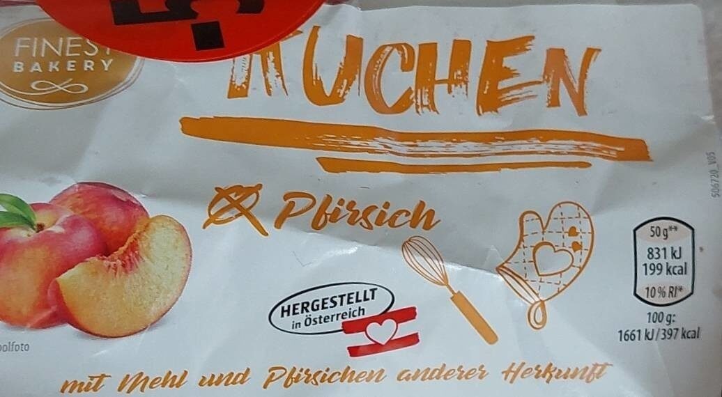 Kuchen Pfirsich - Produkt - fr