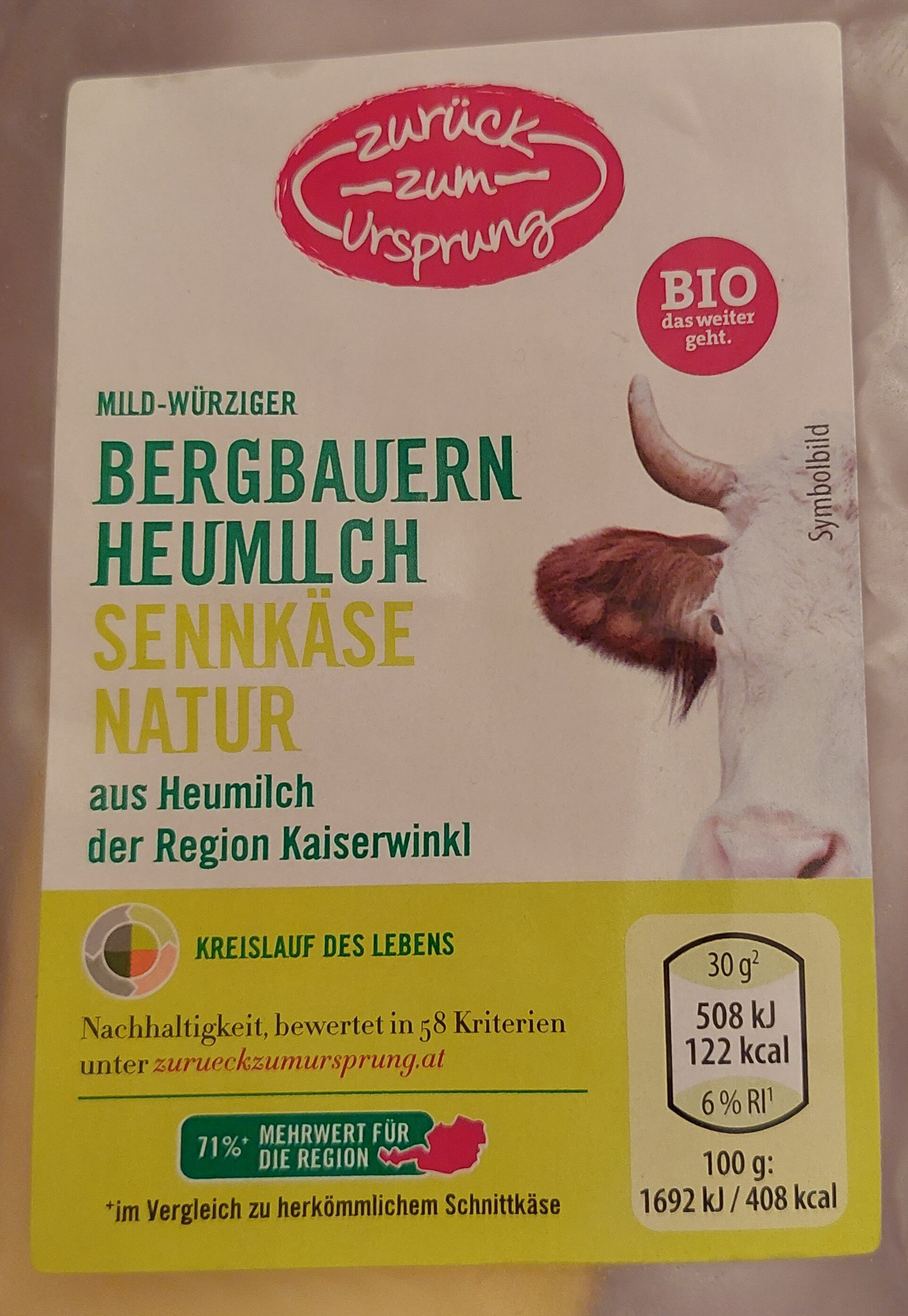 Bergbauern Heumilch Sennkäse natur - Produit - de