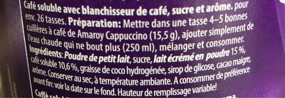 TYP Cappucino Latte Macchiato - Ingredienti - fr