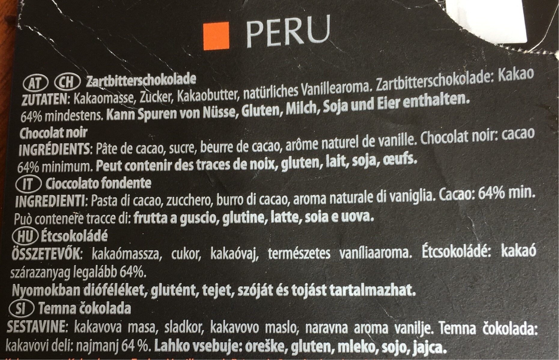 Peru - Ingrédients