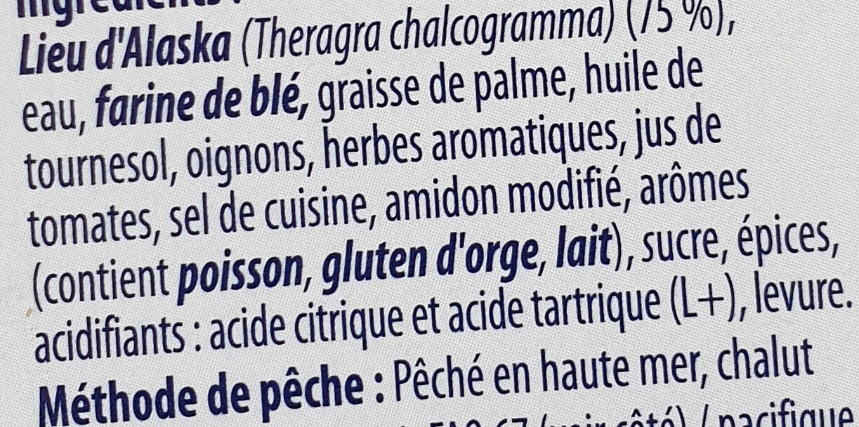 Poisson bordelaise - Ingrediënten - fr