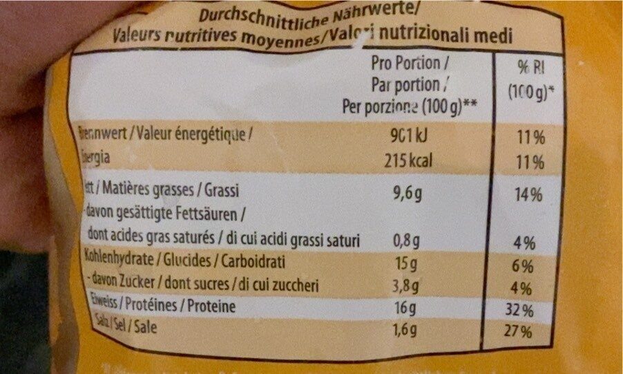 CHICKEN NUGGETS - Valori nutrizionali - fr