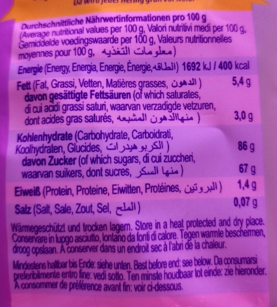 HITSCHIES ( Mermaid Mix ) - Nutrition facts - fr