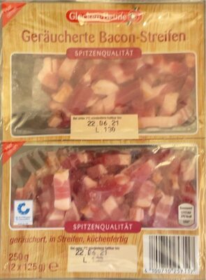 Geräucherte Bacon -Streifen - Produkt