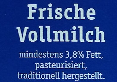 Frische Bio-Alpenmilch 3,8% - Zutaten