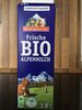 Frische Bio Alpenmilch - Produkt