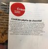 Cookies pépite de chocolat - crous bordeaux - Produit