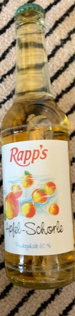 Rapp‘s Apfelschorle - Produkt