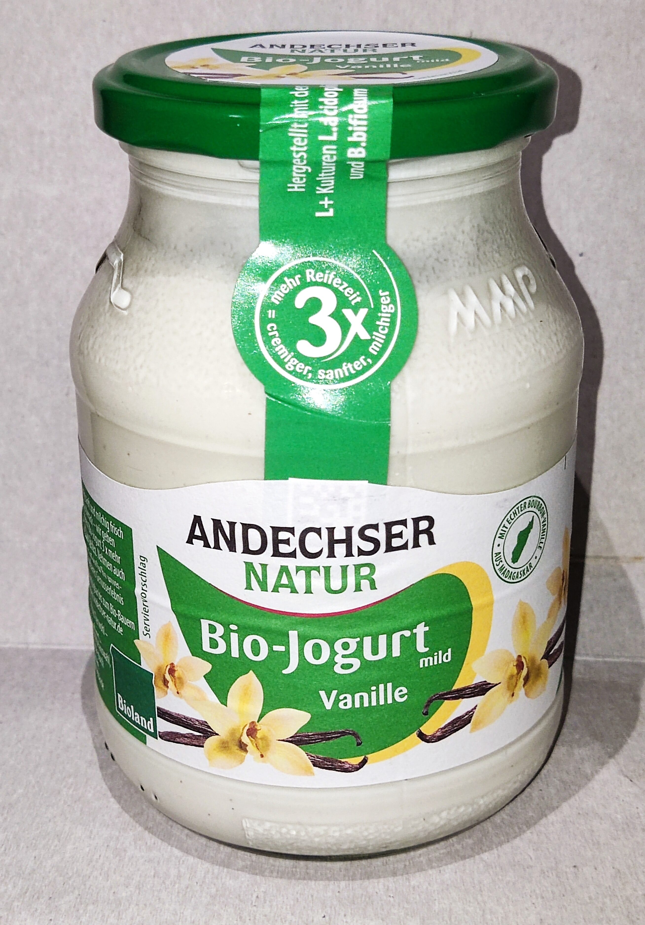 Bio-Joghurt mild - Vanille - Produkt