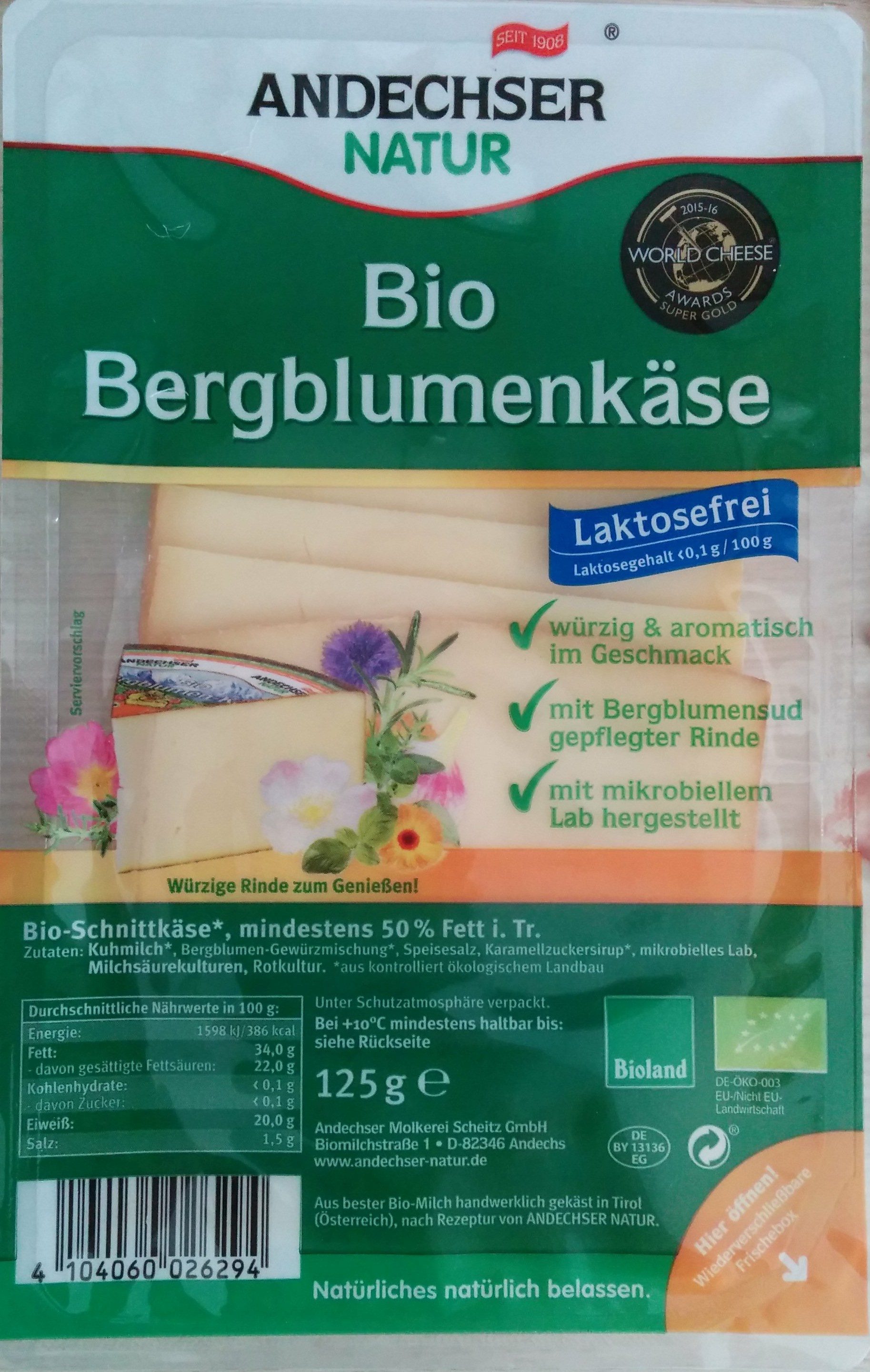 Bio-Bergblumenkäse - Produkt