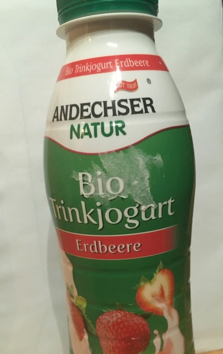 Andechser Bio Trinkjoghurt Erdbeere - Produkt - fr