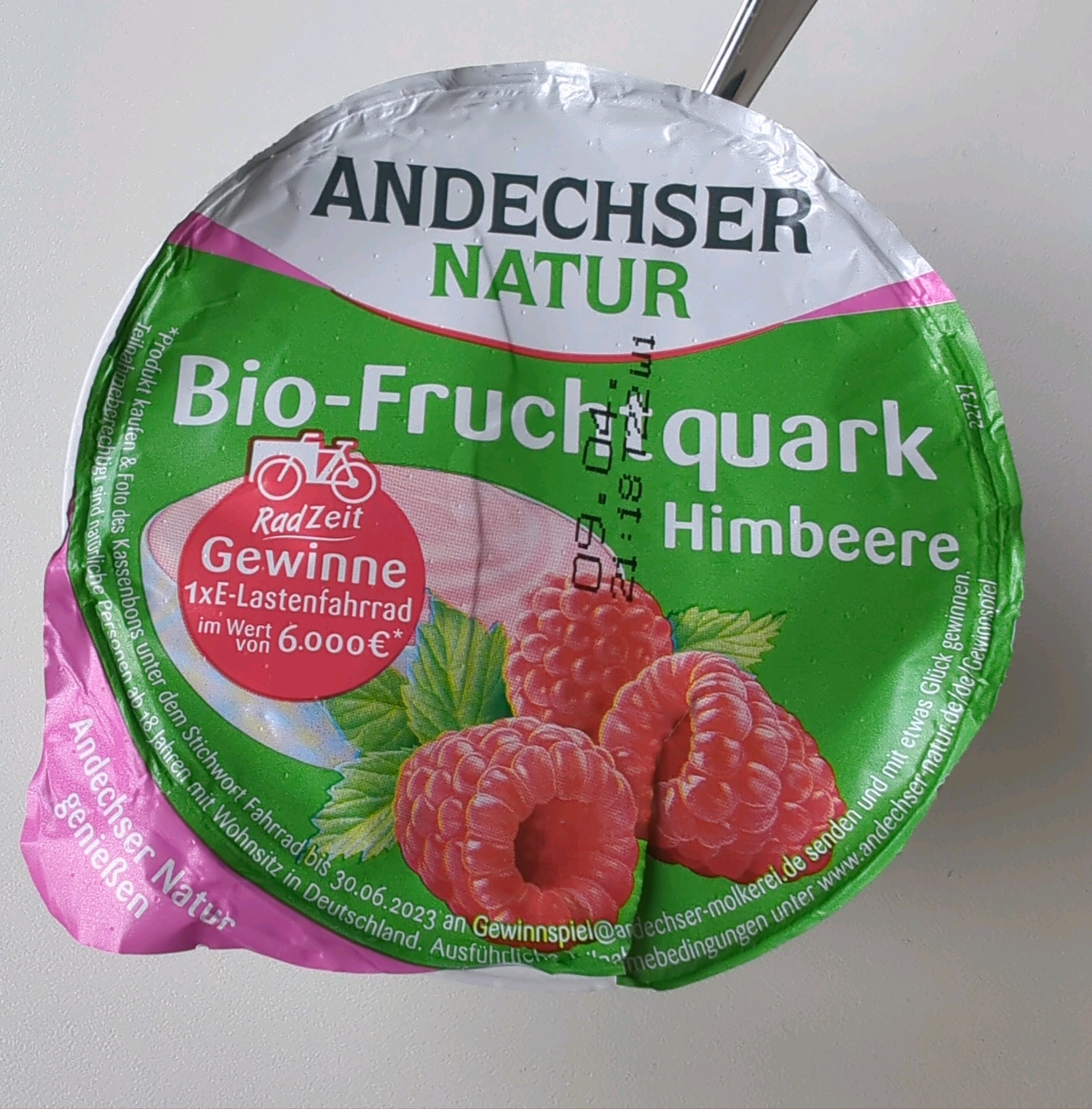 Bio-Fruchtquark - Himbeere - - 150 g Andechser Natur
