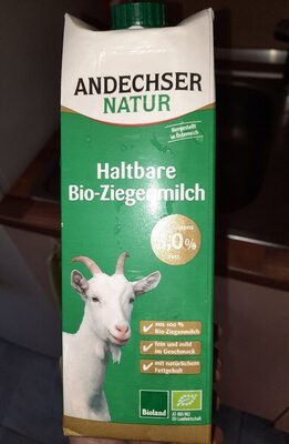 Haltbare Bio-Ziegenmilch - Produkt