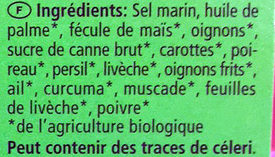 Gemüse Bouillon - Ingrédients