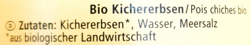 Kichererbsen - المكونات - de