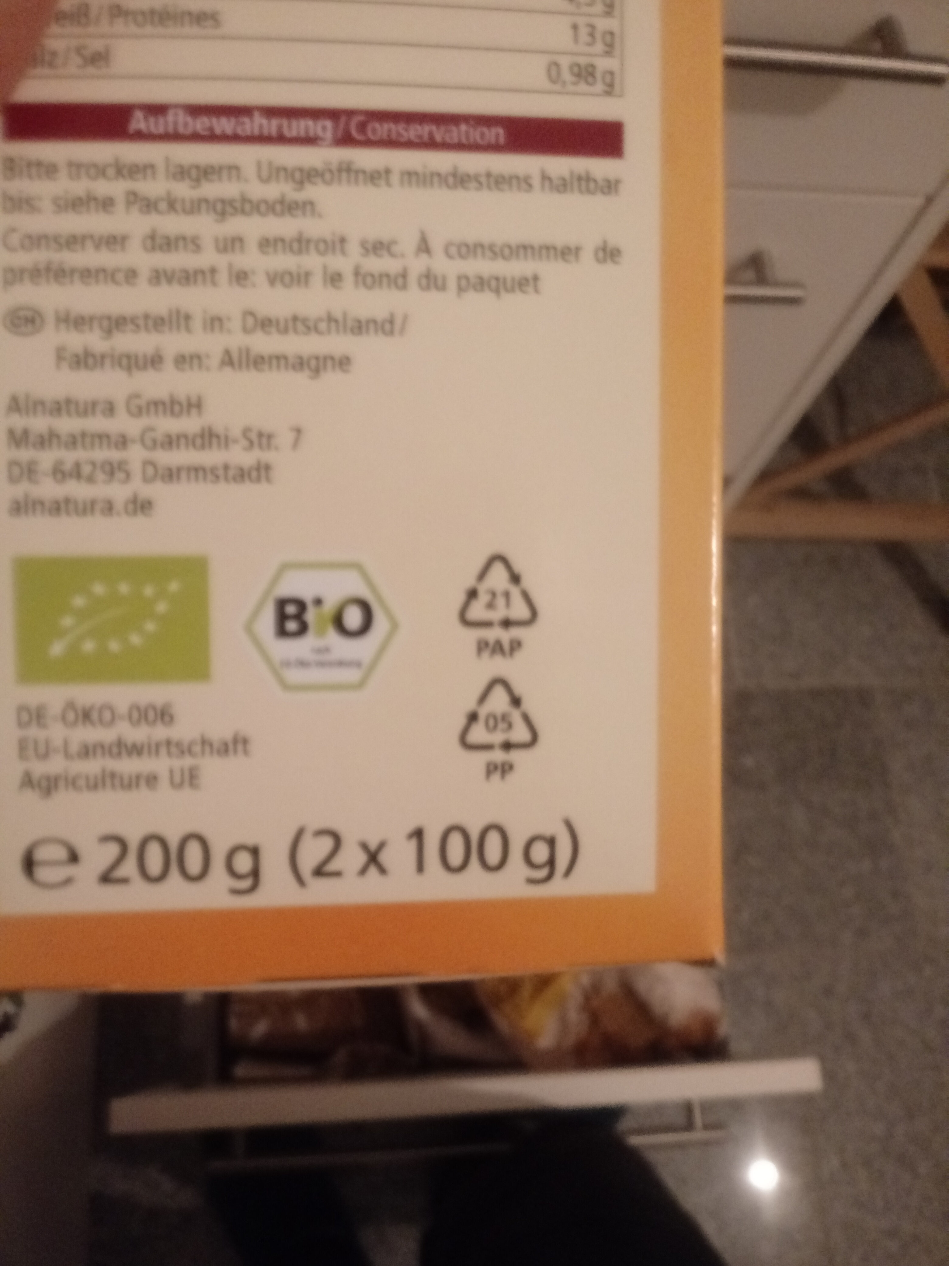 Dinkel Zwieback - Recycling instructions and/or packaging information - de