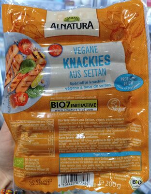 Vegane Knackies aus Saitan - Produkt - de
