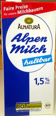 Milch - Lait bio 1.5% - Produkt