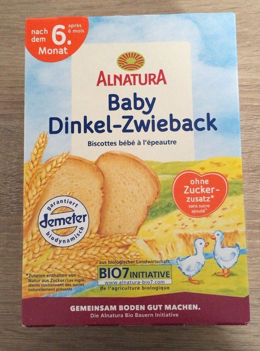 Alnatura - Baby Dinkel Zwieback - Produit