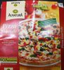 Pizza vegetale mit Champignons, Paprika, spinat und Mais - Product