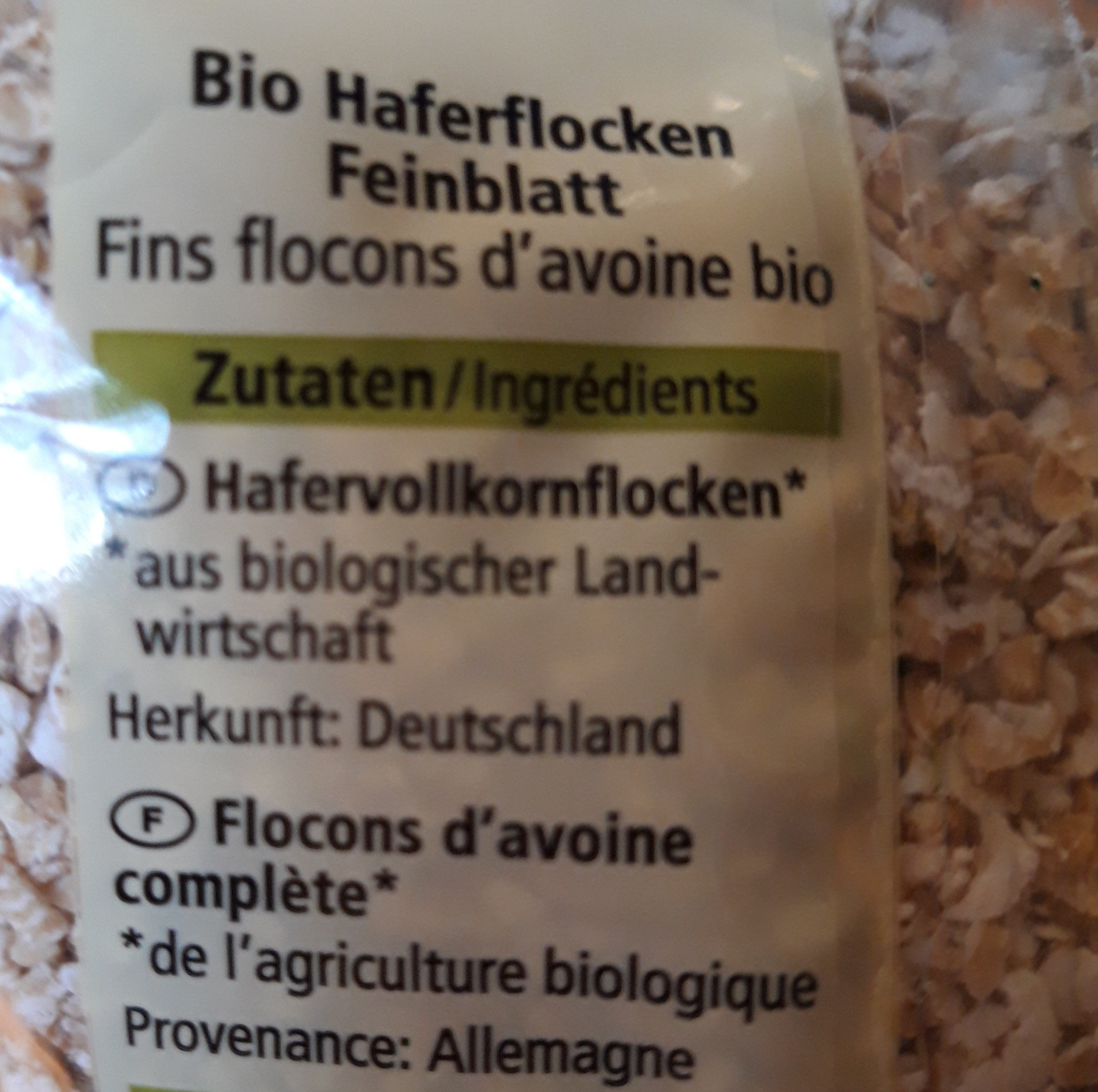 Haferflocken - Ingredienti - de