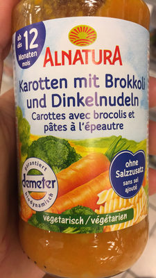 Alnatura carottes avec brocolis et pâtes à l'épeautre - Prodotto - fr