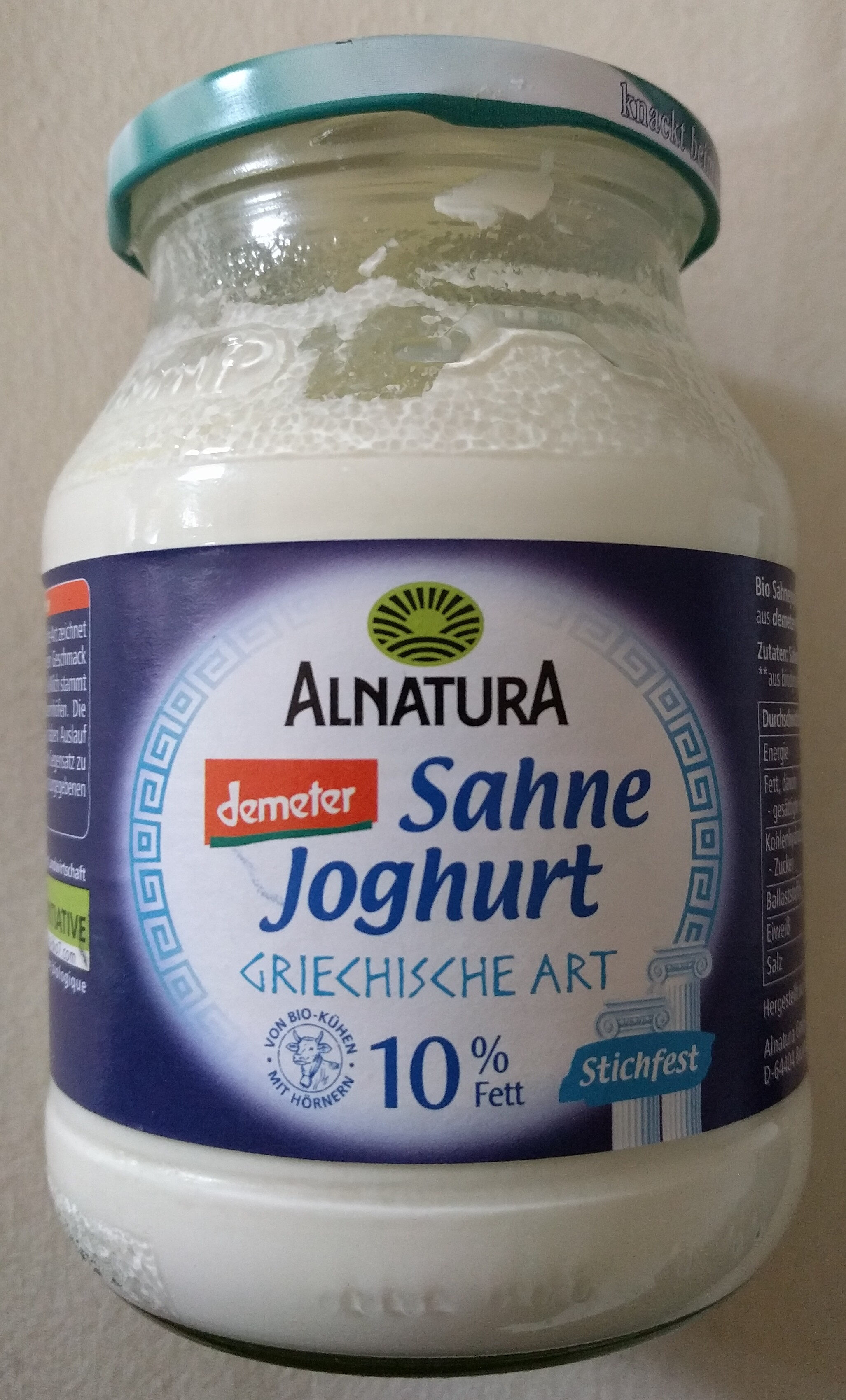 Sahne Joghurt griechische Art - Produkt
