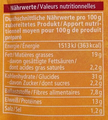 Hummus nature rapide - Valori nutrizionali - fr