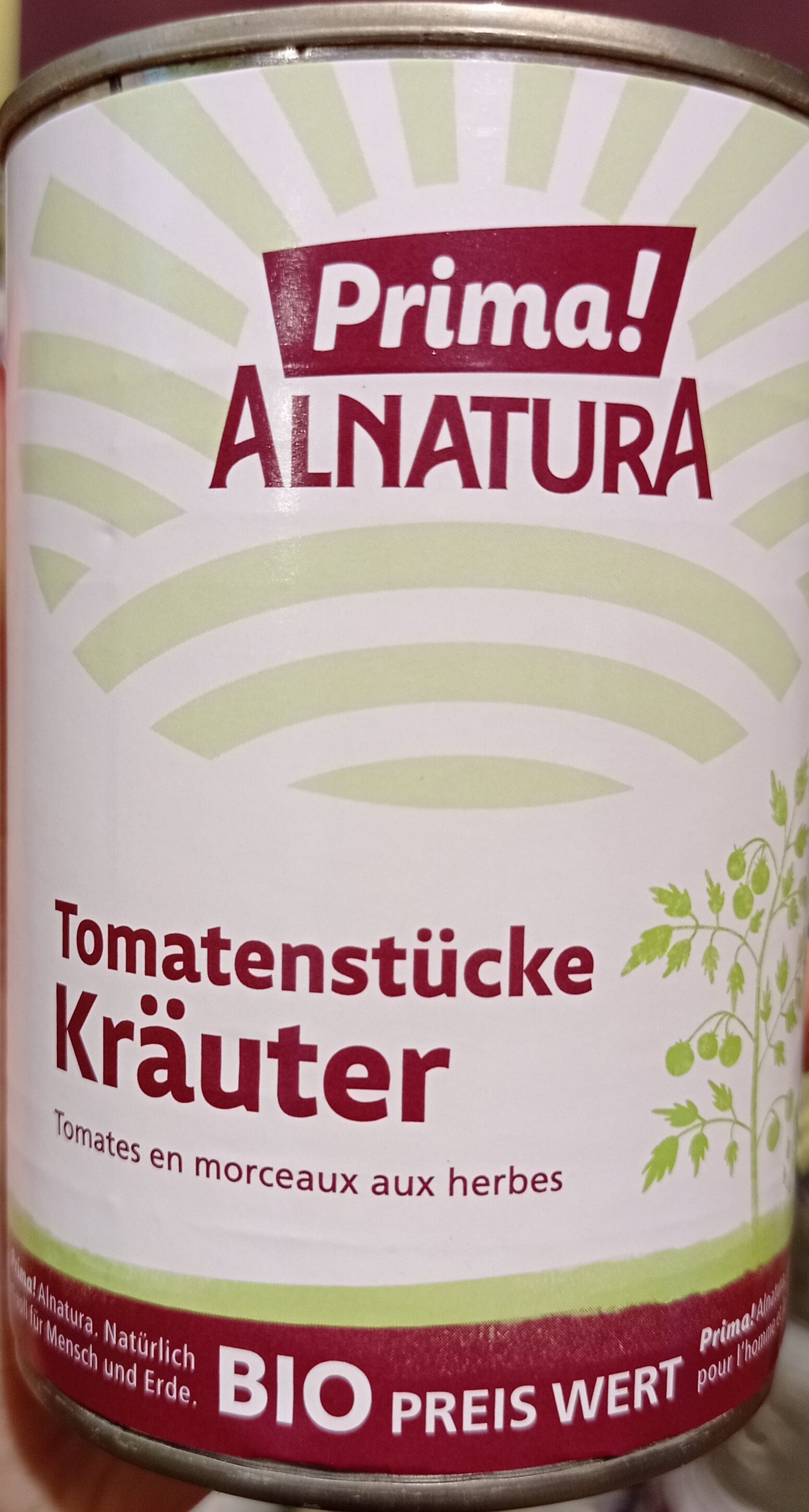 Tomatenstücke Kräuter - Produkt