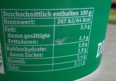 Dickmilch - Nutrition facts