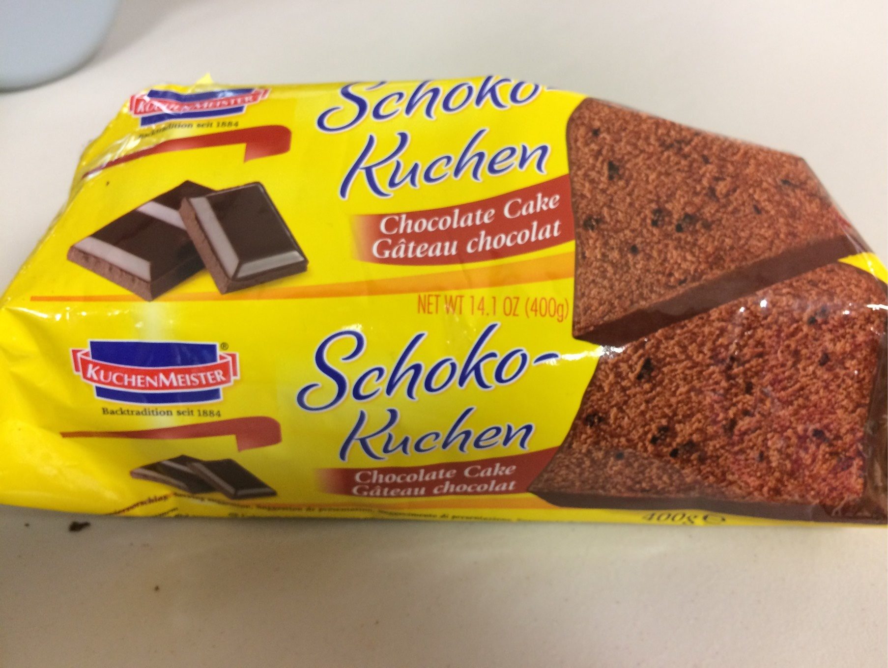 Schoko-Kuchen - Gâteau au Chocolat - Nutrition facts - fr