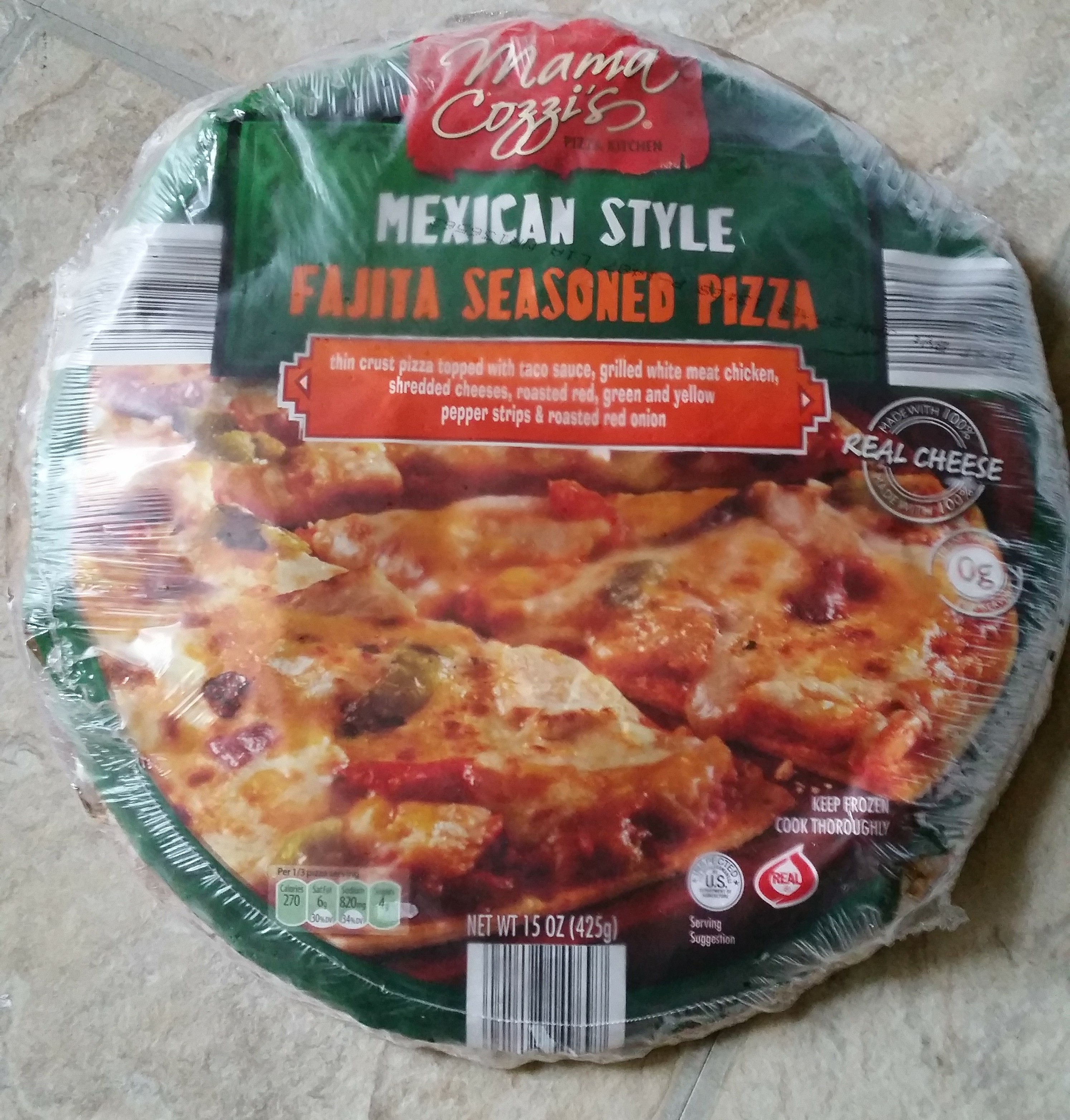 Mexican Style Fajita Seasoned Pizza - Product
