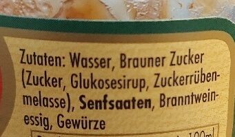 bayrischer Weißwurst-Senf - Ingredients - de