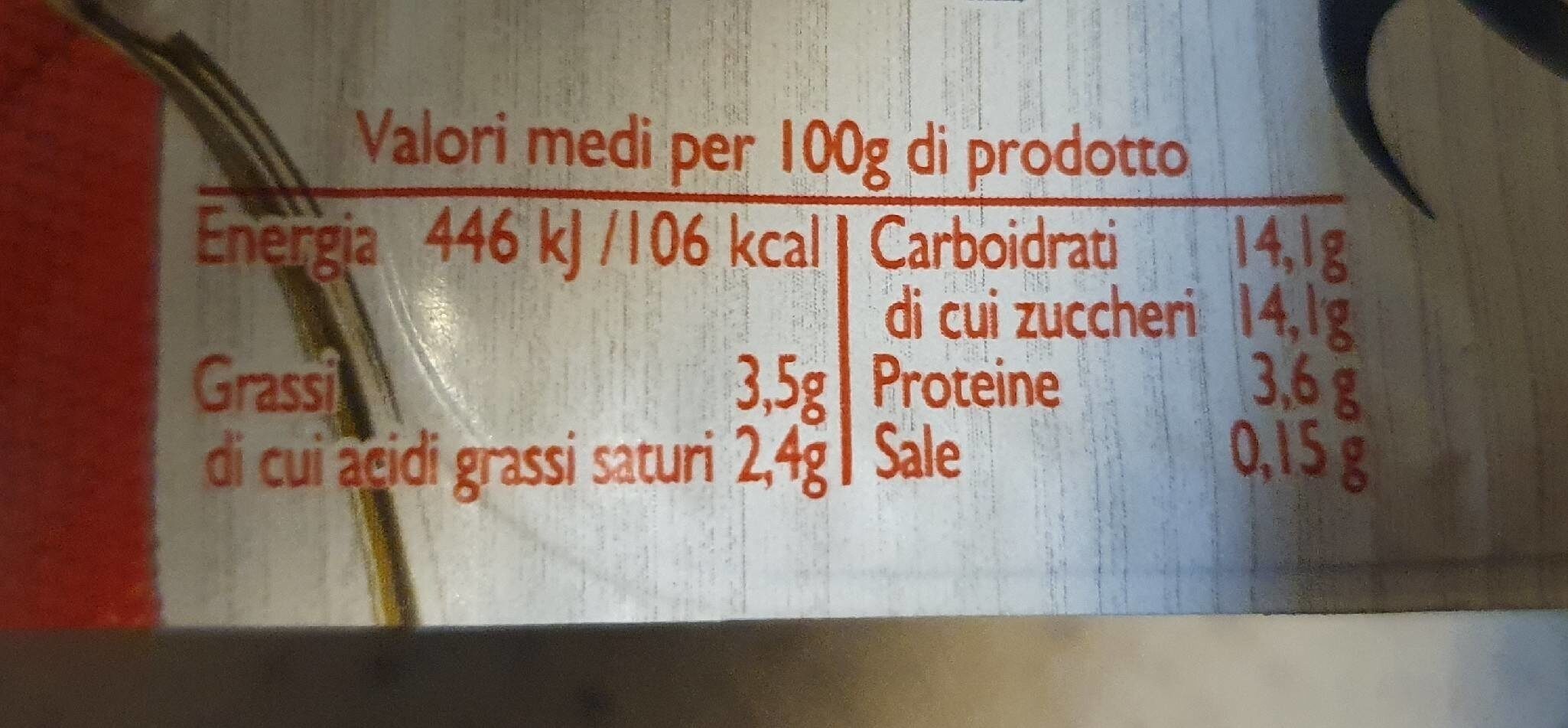 Mix Yogurt Bianco Più Fragole - Valori nutrizionali
