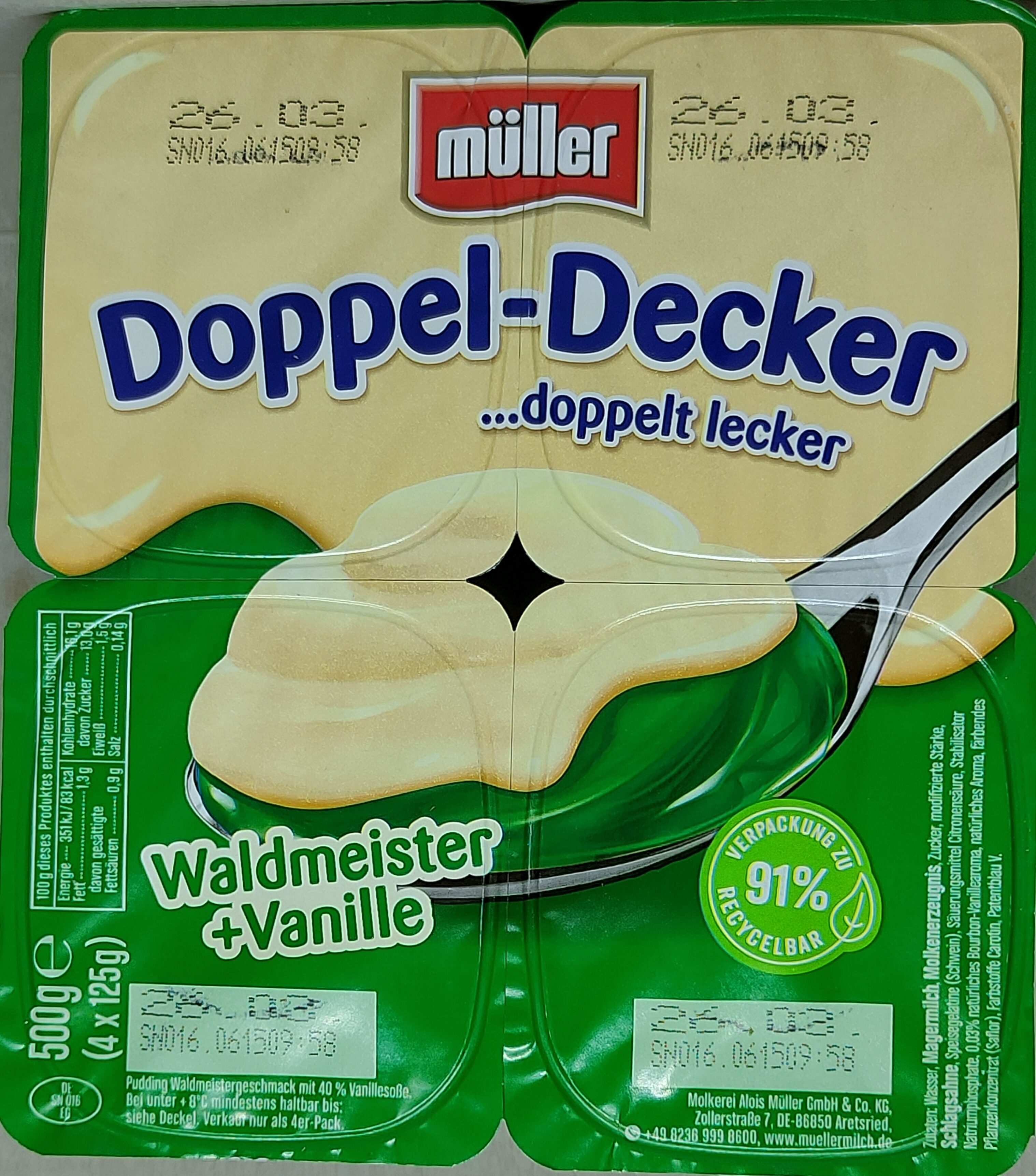 Doppeldecker - Waldmeister + Vanille - Produit - de