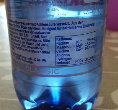 Mineralwasser - Zutaten - fr